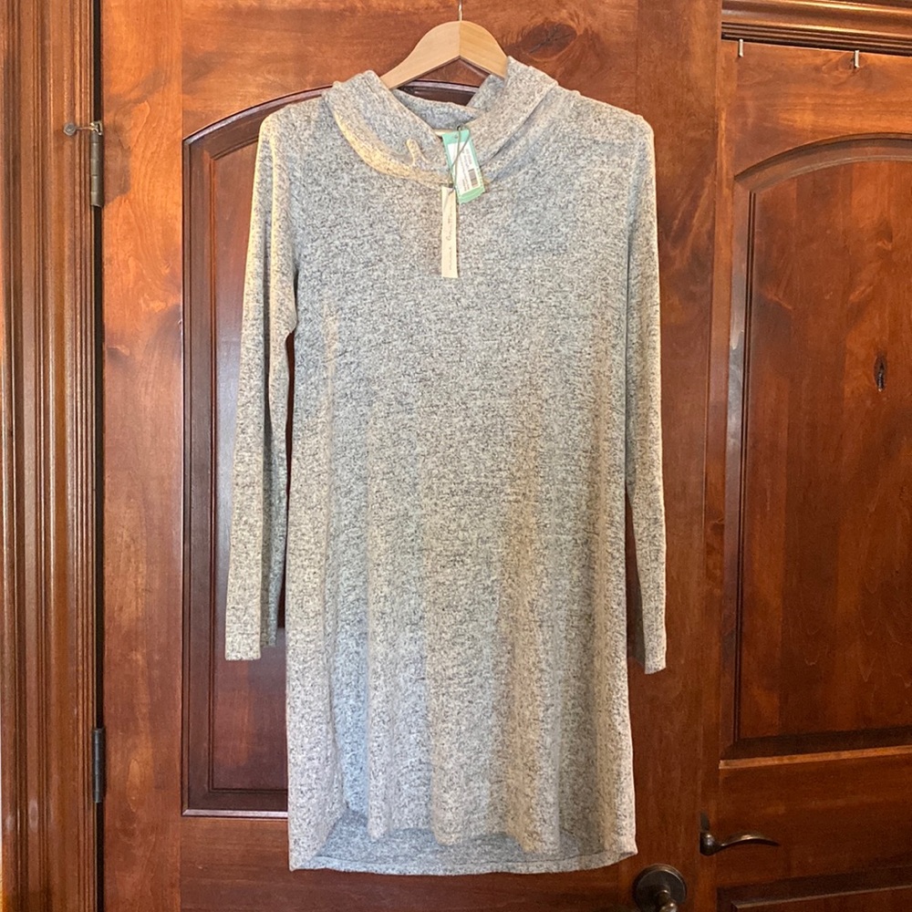 grey tunic/shirt dress
